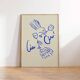 Impression giclée d'illustration naïve, 50x70cm