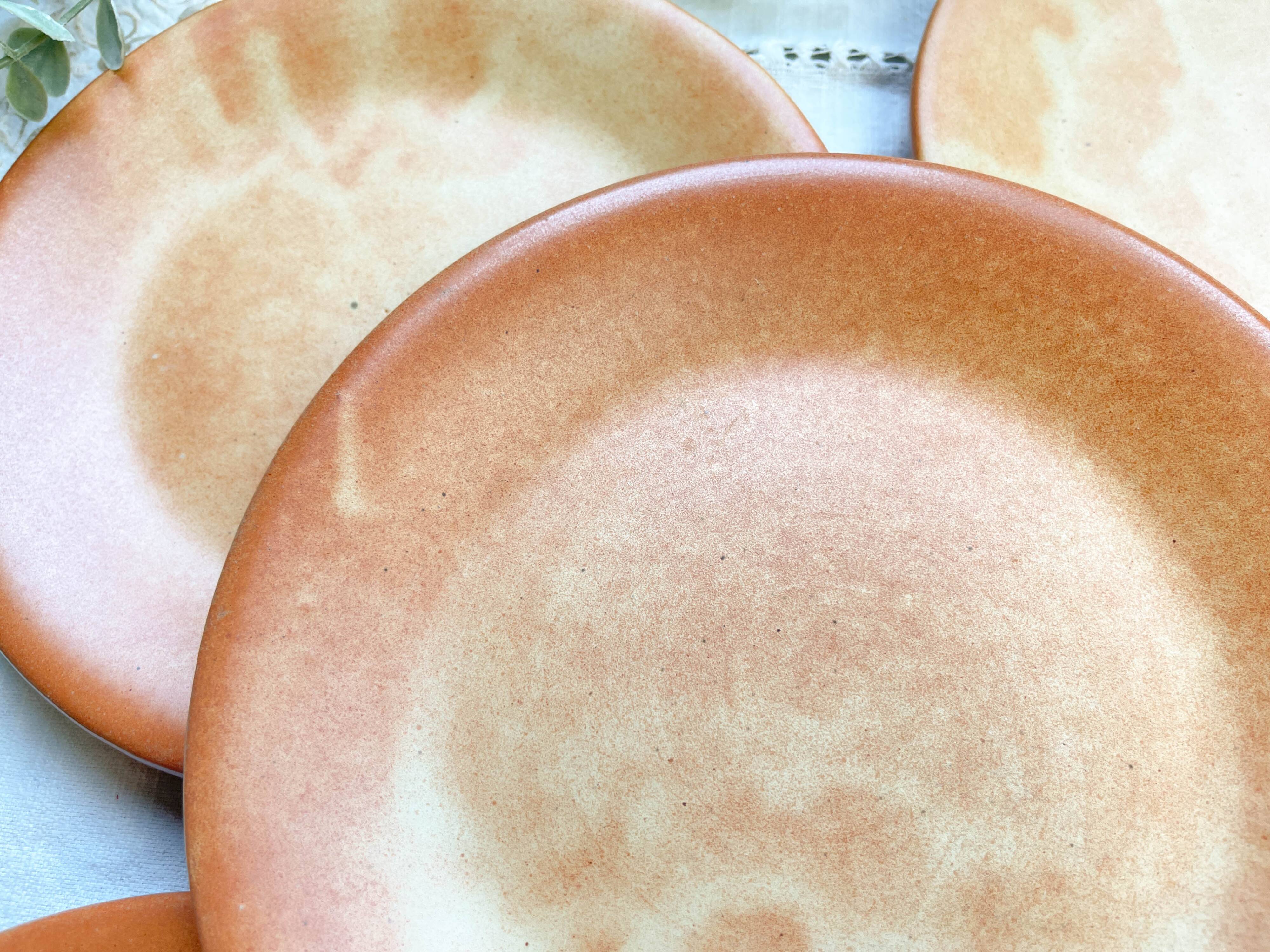 5 Vintage Vallauris Stoneware Plates