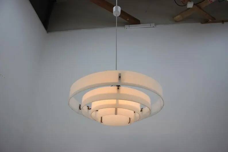 Midcentury Industrial Pendant / Up to 20 Pieces, 1970s