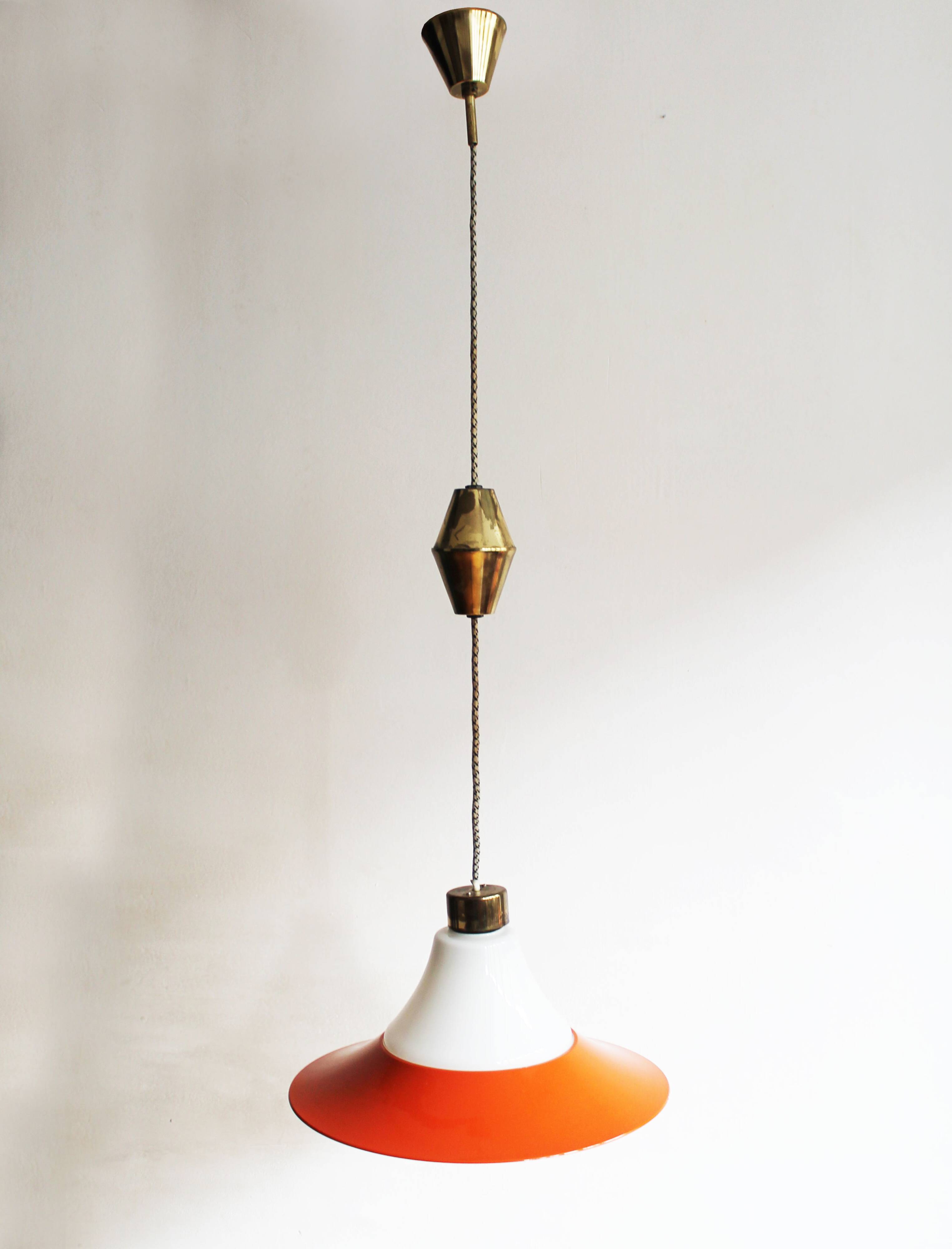 Vintage 1960s Adjustable Ceiling Lamp