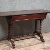 Napoleon III period winged desk table in mahogany