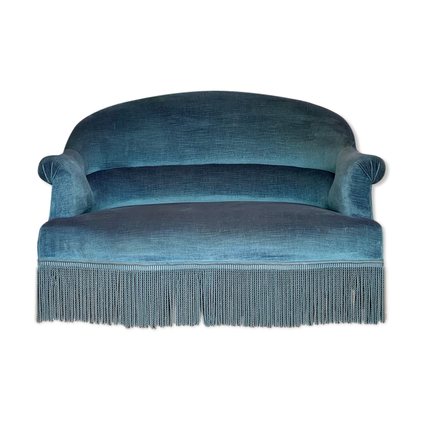 Toad bench blue velvet