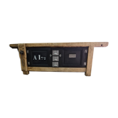Old oak carpenter's workbench industrial furniture