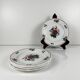 Set de 4 assiettes à dessert "Agreste", Sarreguemines, fin XXe, Pyroblan