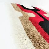 Tapis géométrique Space Age, Allemagne, années 1970