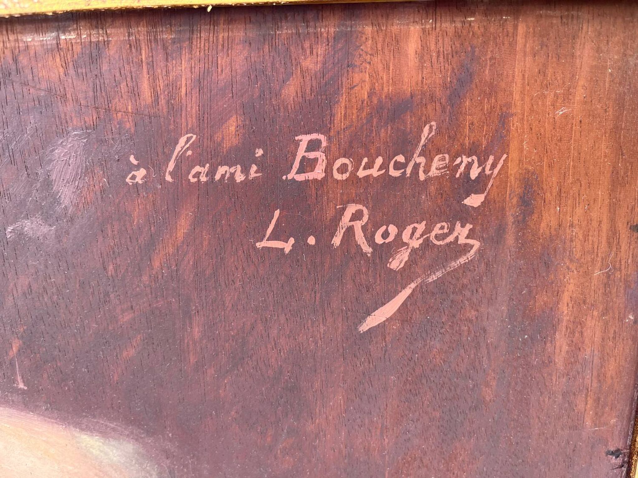 Tableau : huile sur panneau - portrait d’homme