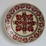 Grande assiette murale en céramique signée Korond, Hongrie