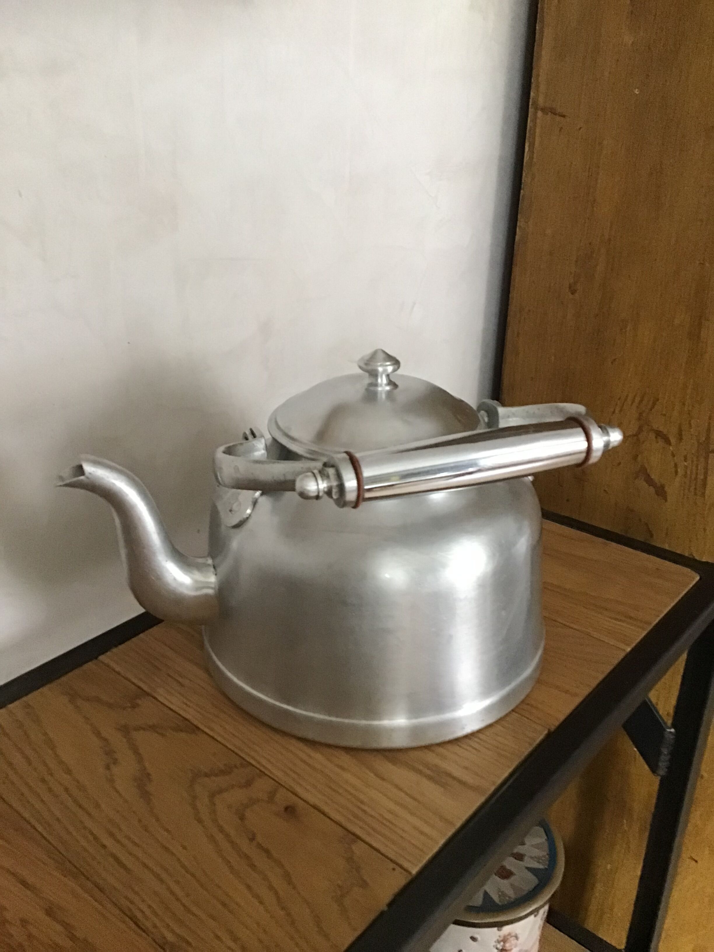 Vintage aluminum kettle