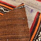 4x7 Handmade Red Anatolian Vintage Rug, 135x219Cm