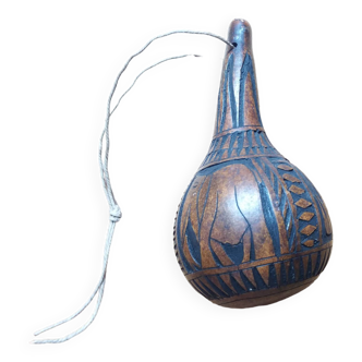 Maracas percussion or carved rattle African crafts