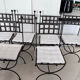 Set of 6 wrought iron chairs
