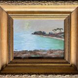 Tableau HSP Marine "Un coin de Bretagne" + cadre