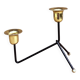 Modernist two-light standing candlestick, Belgium 1970s.