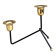 Modernist two-light standing candlestick, Belgium 1970s.