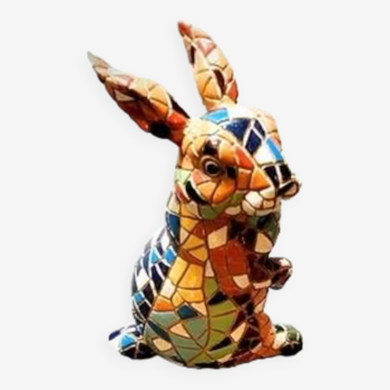 Lapin en mosaïque