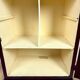 Antique wooden and glass wall cabinet