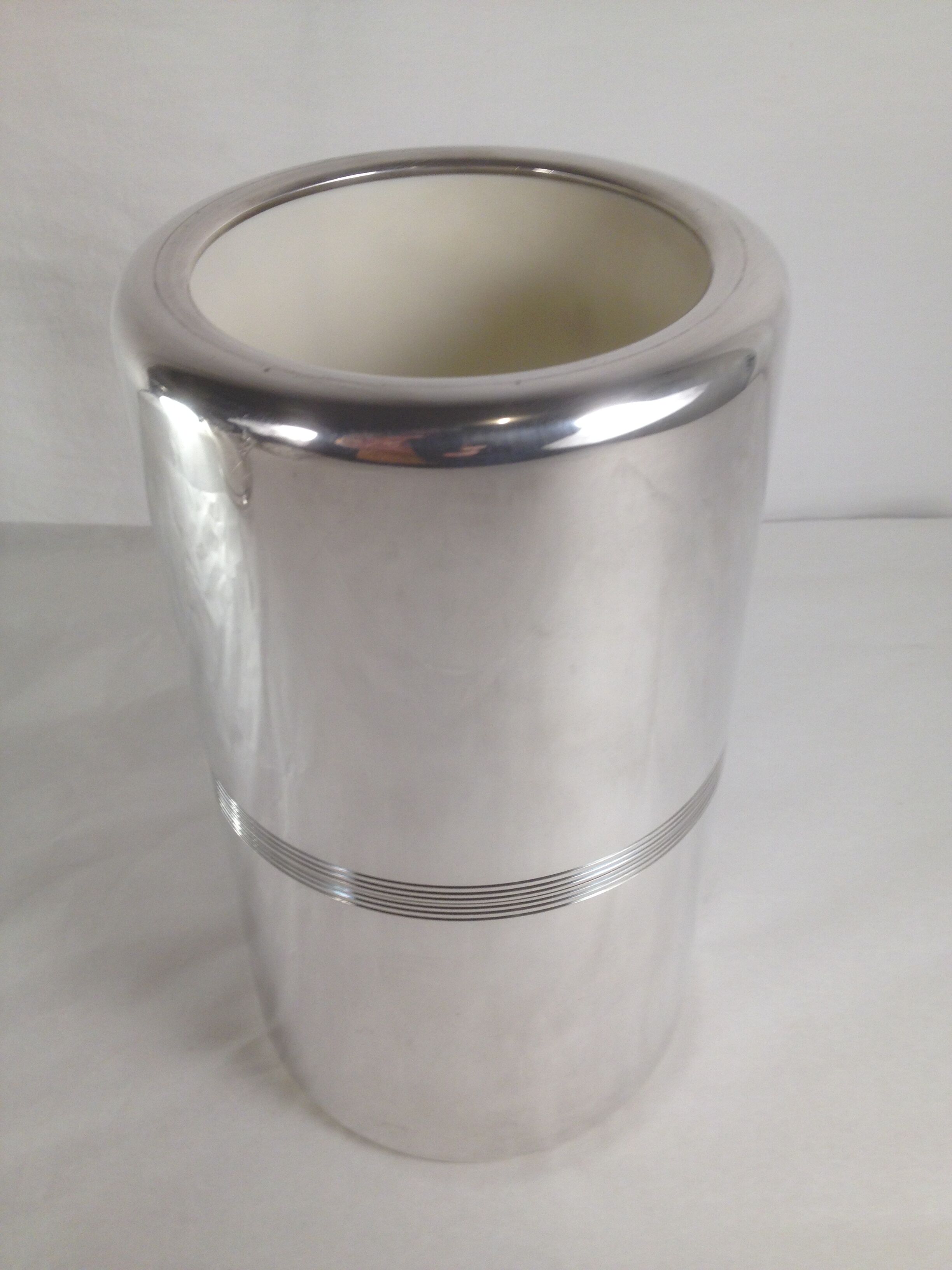 Bottle cooler, silver metal, Christofle