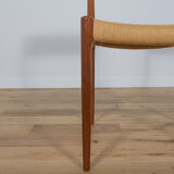 Mid-century dining chairs model 77 by Niels Otto Møller for J.L. Møllers, 1960s, Set of 4
