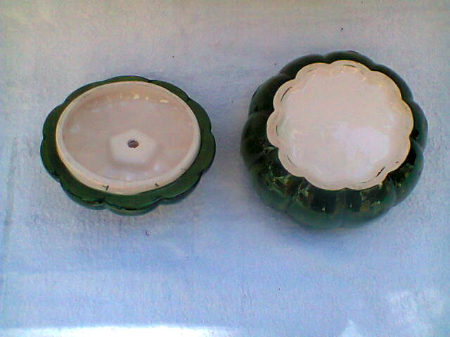 Earthenware ceramics trinket bowl