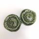 Salt and pepper shaker green ceramic cabbage