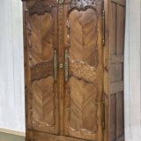 Wedding armoire from Rennes dated 1857 and signed François fils Denot.