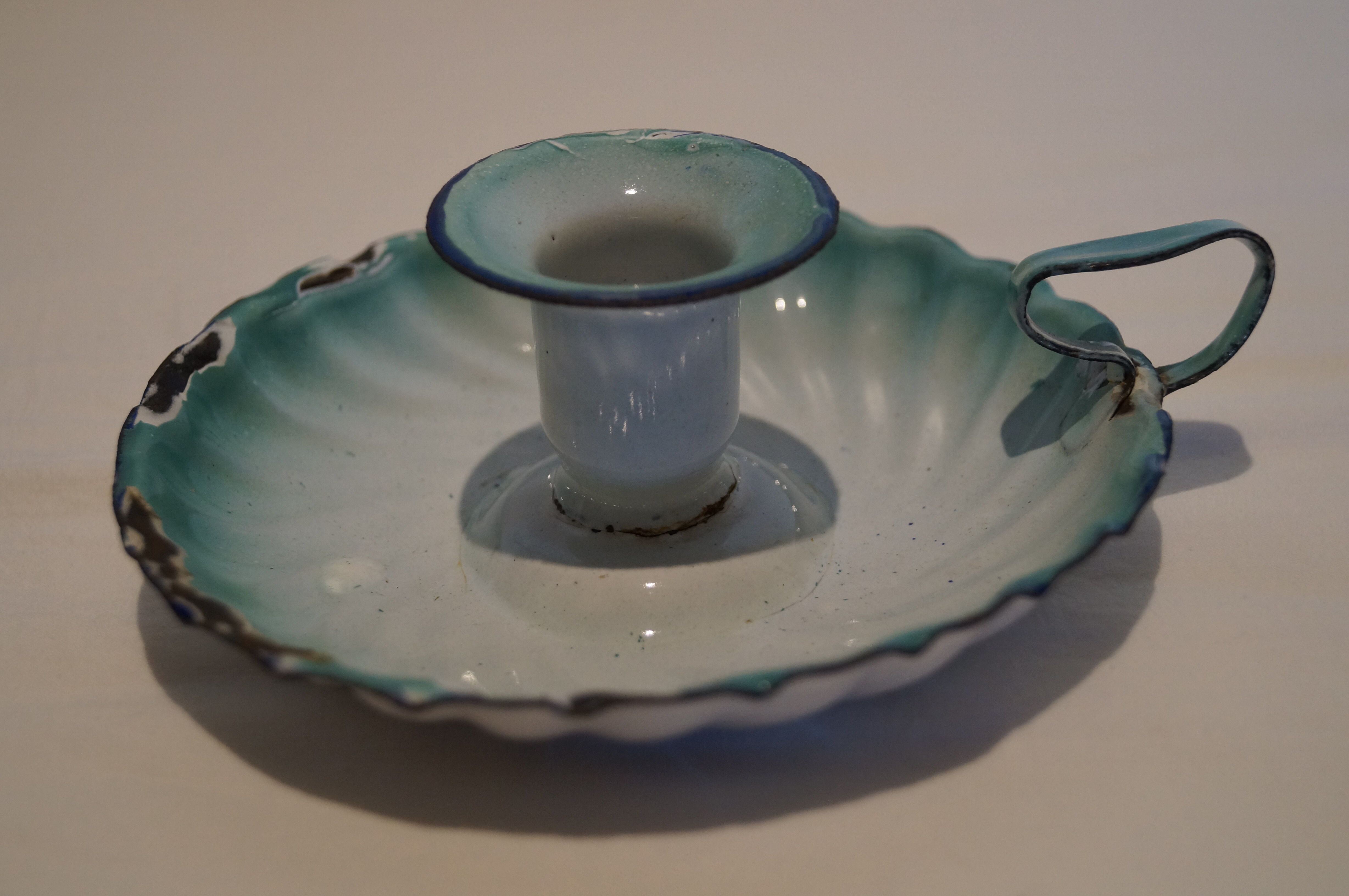 Candlestick enamelled