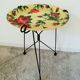 Vintage wire tray pedestal table