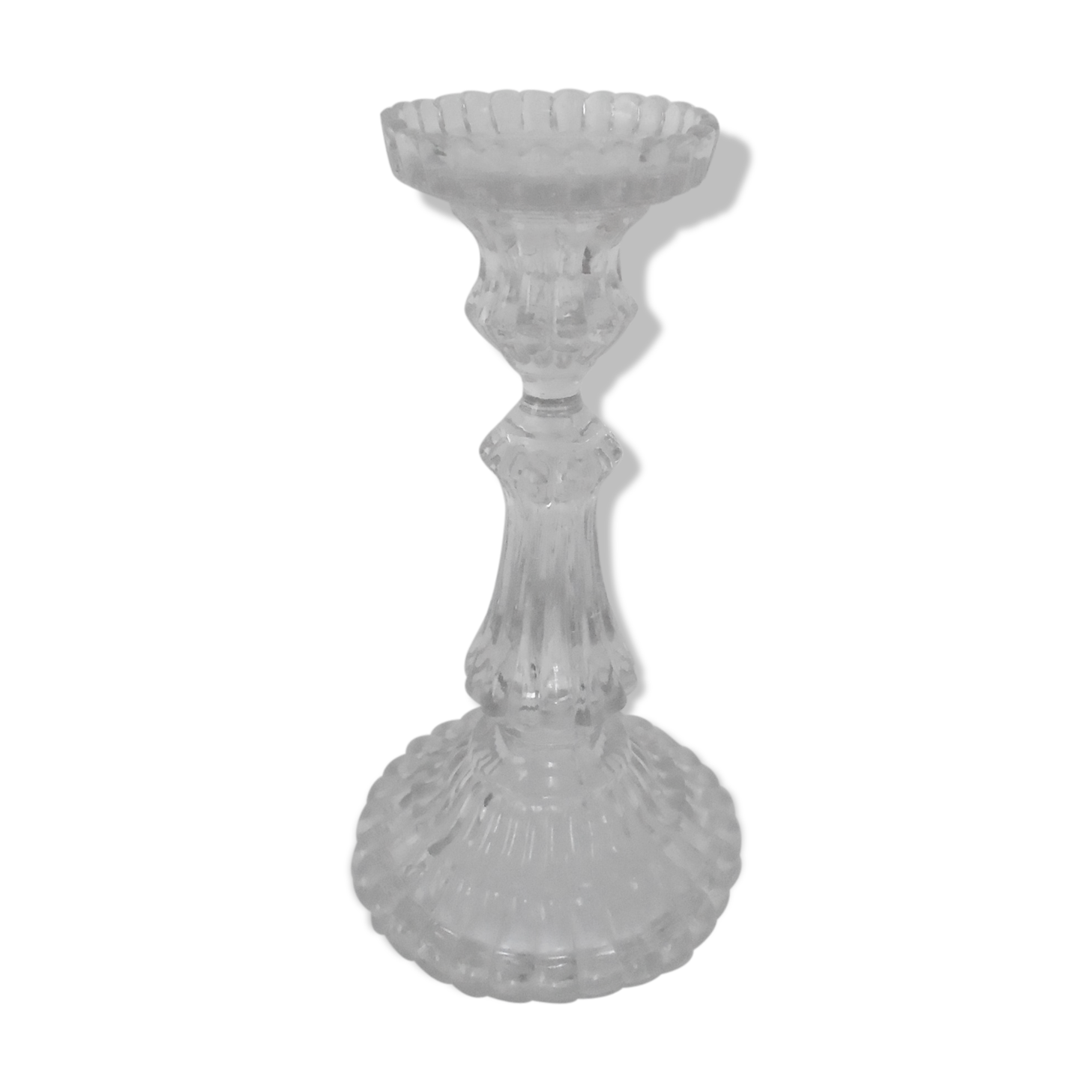 Candlestick old portieux glass
