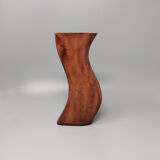 Paire de vases bruns en métal, fabriqué en Italie 1970