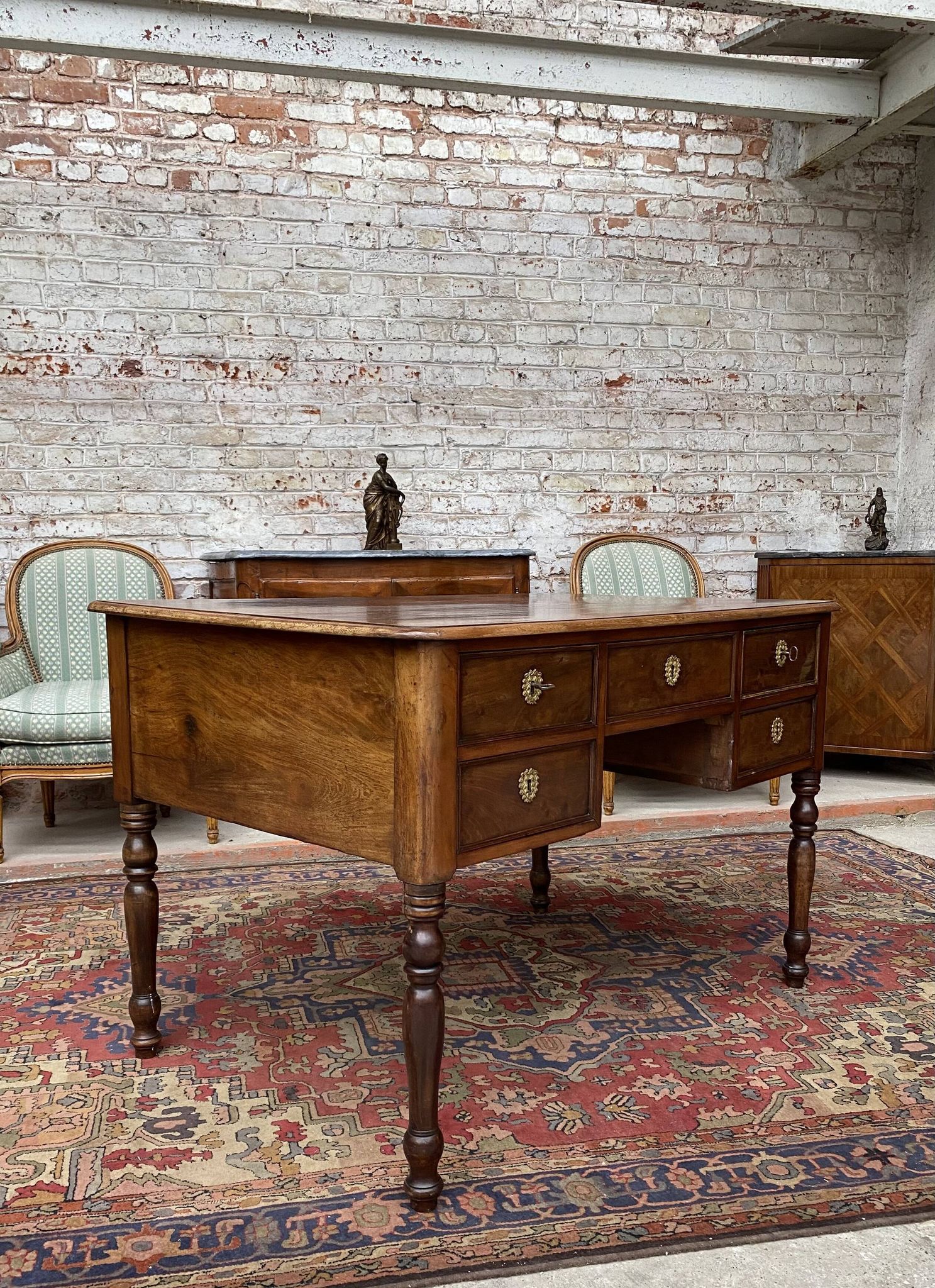 Bureau en acajou d’époque restauration xix eme siècle