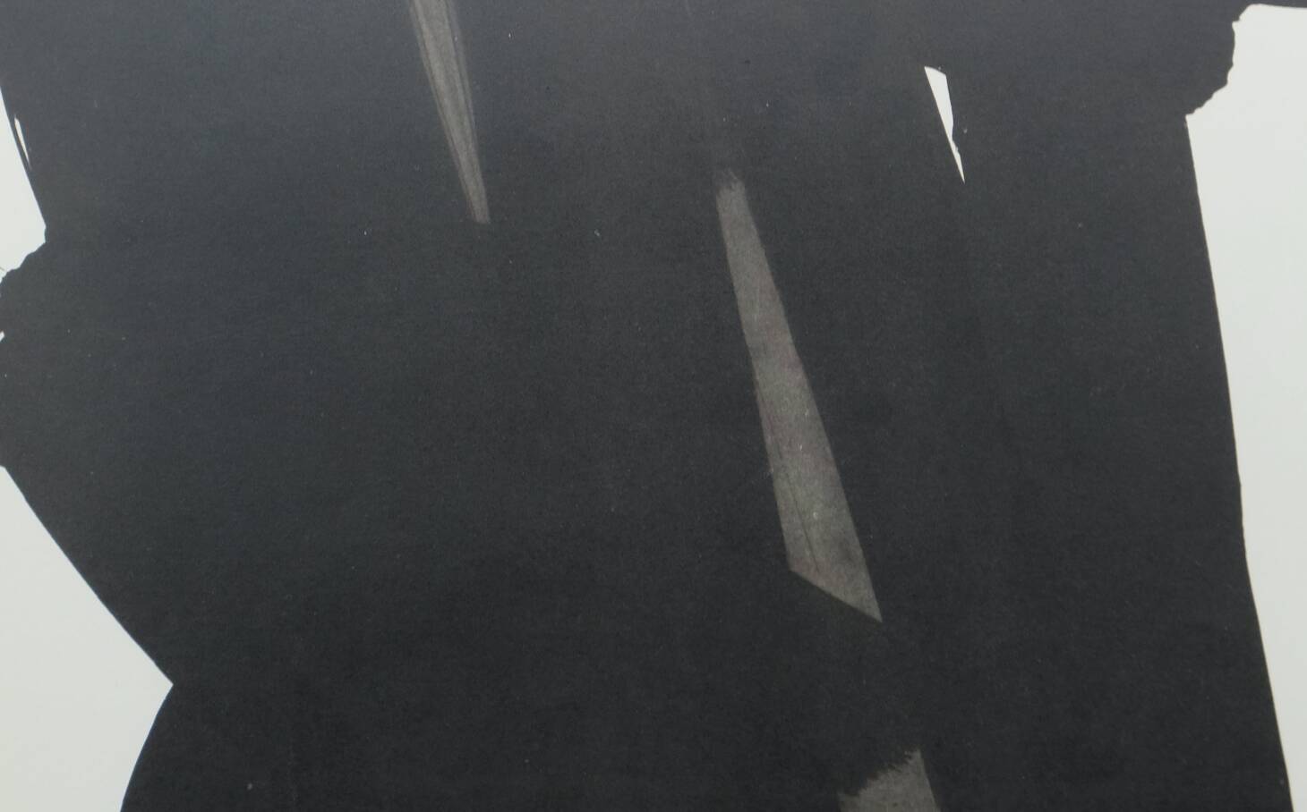 Pierre soulages: gouache, 1966 - lithograph