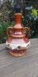 Vintage glazed ceramic lamp base from the 60s/70s with double lighting of medium size.