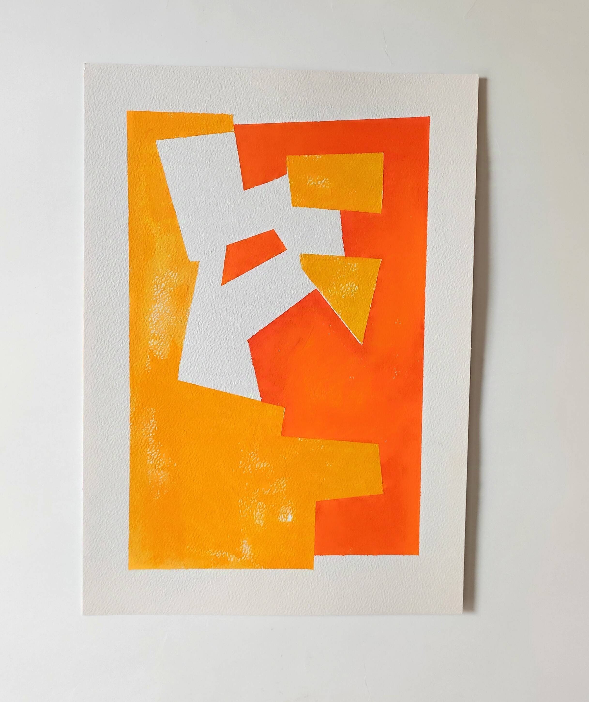 Minimalist geometric painting