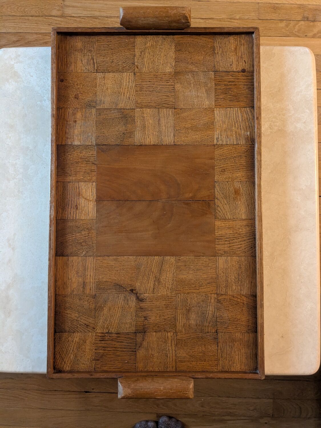 Wooden vintage platter