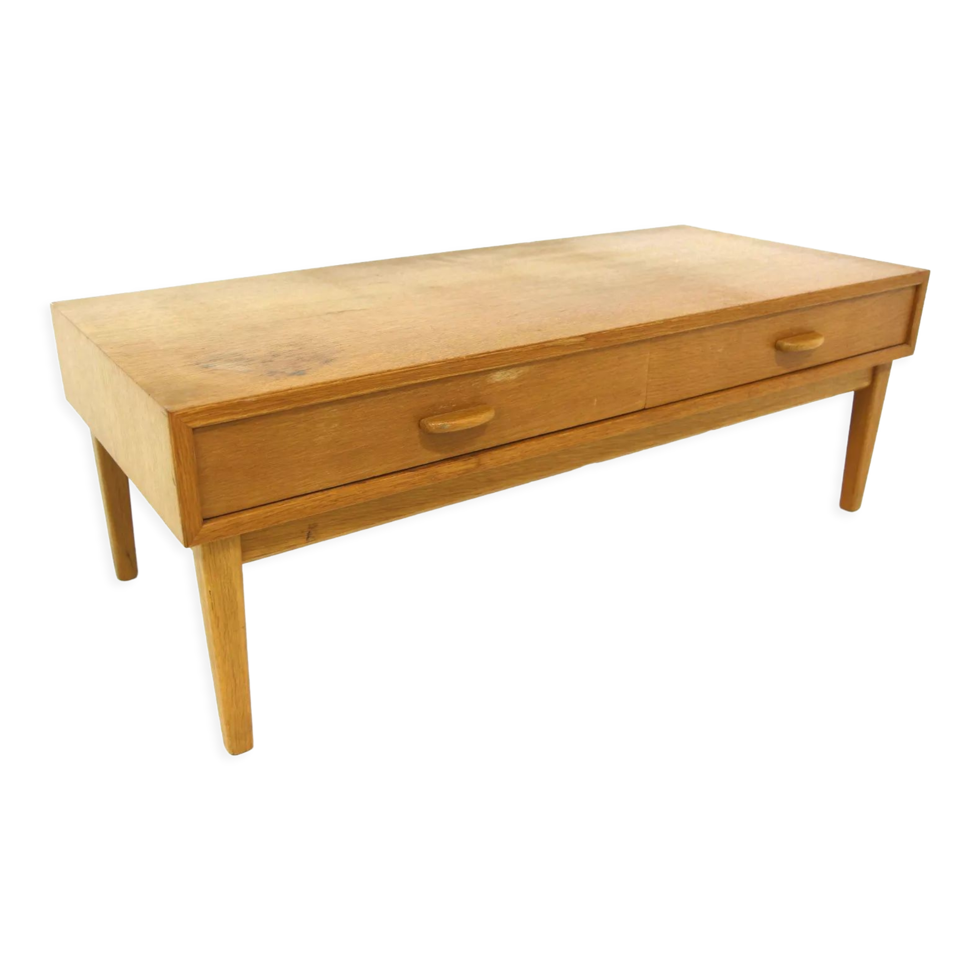 Scandinavian oak low console, Sweden, 1960