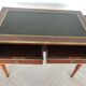 Louis XVI style desk, leather top with two side zippers