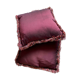 Lot 2 silk cushions 35 x 35 cm