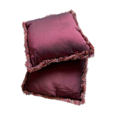 Lot 2 silk cushions 35 x 35 cm
