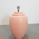 Large Pink Ceramic Table Lamp from Kostka, France, 1970s