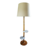 Art deco wooden floor lamp