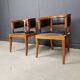 Set of 2 Cherry wood armchairs by Leon Krier Model Sella Media by Giorgetti