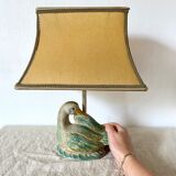 Vintage ceramic duck lamp