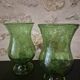 Glass candle holders