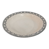 Plat creux terre de fer ec Salins, guirlandes Louis XVI