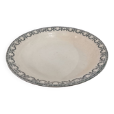 Plat creux terre de fer ec Salins, guirlandes Louis XVI