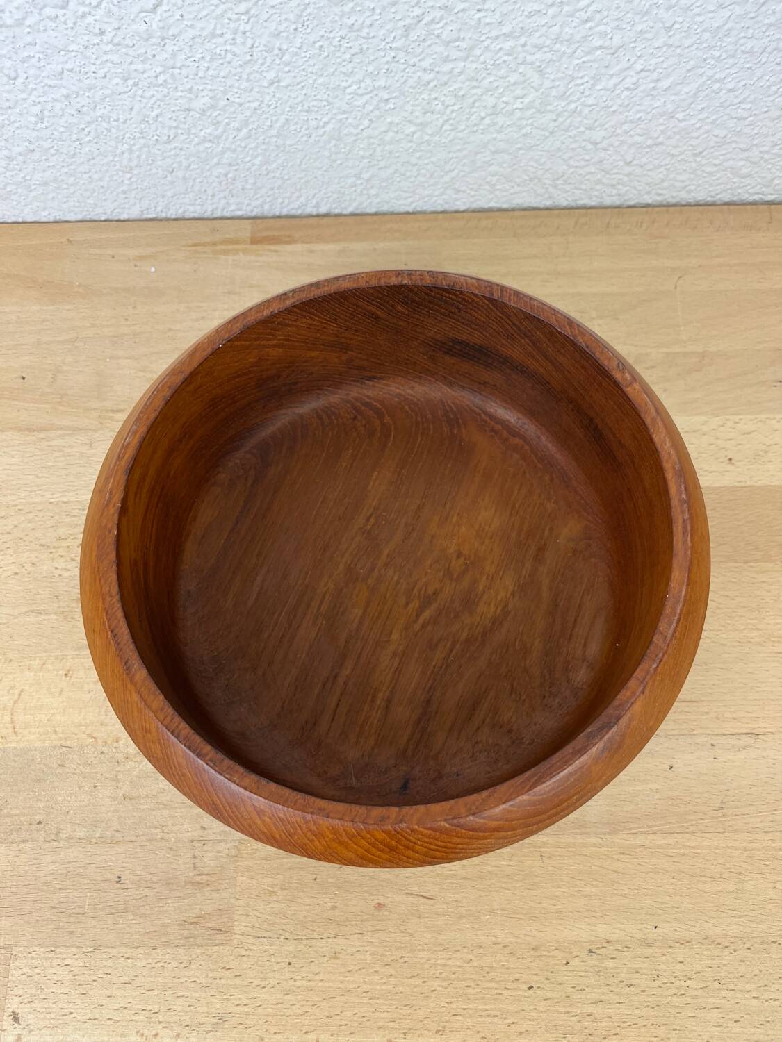 Scandinavian teak bowl and 4 ramekins