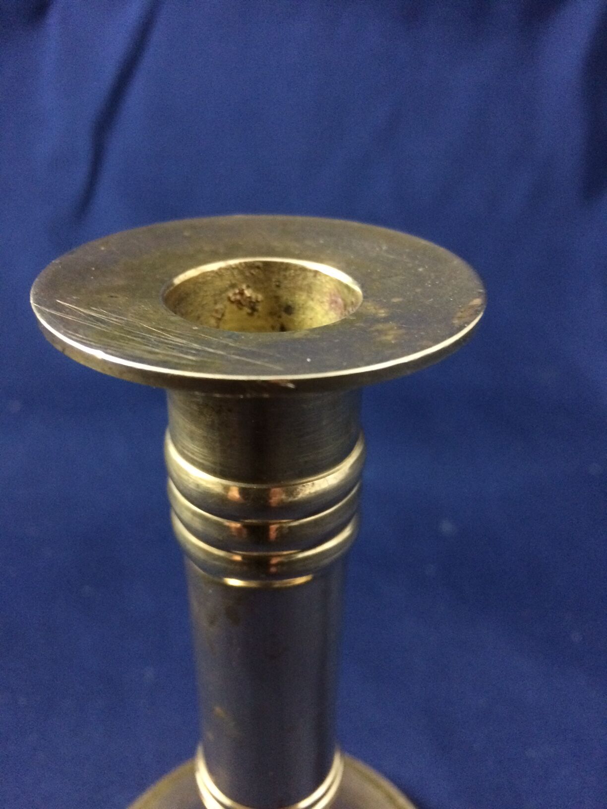 Old brass candlestick