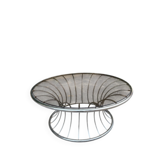 Table basse ronde en - verre