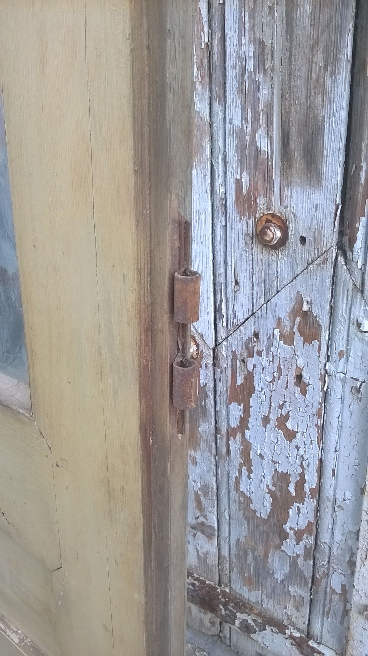 Old glazed interior door