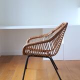 Rattan armchair circa 1960